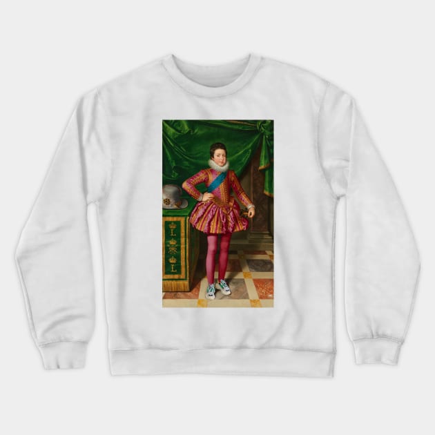 Prince and his sneaker Crewneck Sweatshirt by SanjStudio